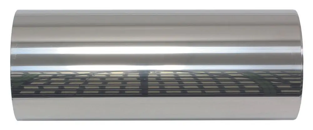 Edelstahl-Mündungsrohr in zylindrischer Form, reflektierende Oberfläche, geeignet für Anwendungen im Bereich Schachtabdeckung, präsentiert von Vaillant.